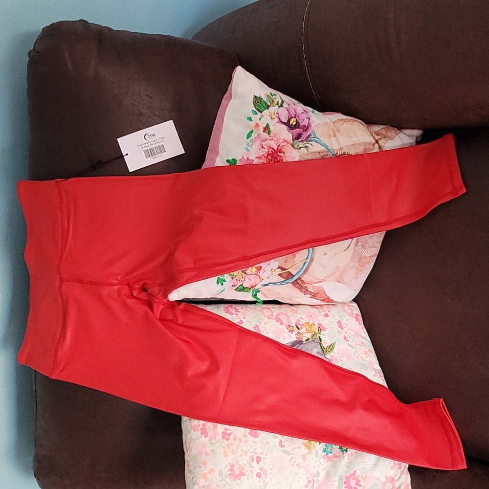 Zyia red metallic Light and Tight leggings